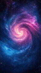 Fototapeta premium Purple and Blue Spiral Gradient Vibrant Texture Background
