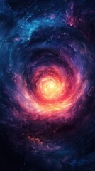 Obraz premium Purple and Blue Spiral Gradient Vibrant Texture Background