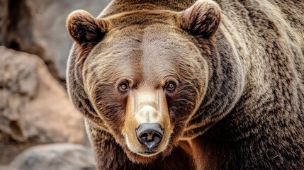 Fototapeta premium Close-Up of a Grizzly Bear