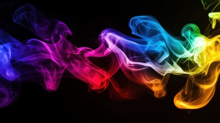 Abstract Rainbow Smoke