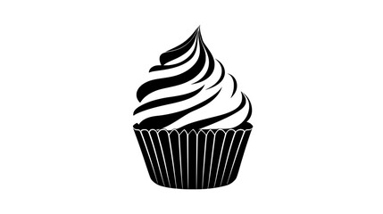 Rich, creamy frosting made from whipped butter and sugar, used to adorn cakes and cupcakes, vector illustration art