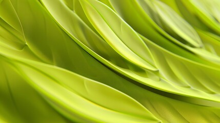 Abstract leaves create a unique wallpaper, a design that resembles natural patterns. Green artwork, a depiction of leaf textures.