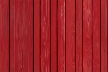 Red wooden panel wall with vertical planks, showcasing the texture and grain of the wood.