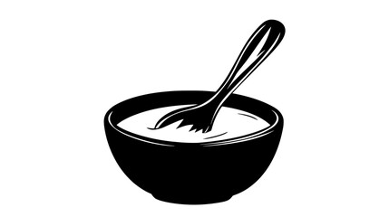 Thickened, cooked mixture of milk and eggs, used as a filling or dessert base, vector illustration art