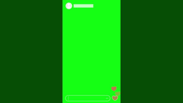 Live instagram greenscreen tamplate 4K