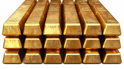 Stacked gold bars showcasing wealth and investment potential.