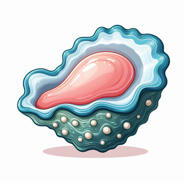 recommend clip art: Cute Oyster Vector Cartoon illustration