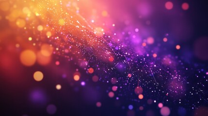 Fototapeta premium Abstract Background with Colorful Bokeh and Network