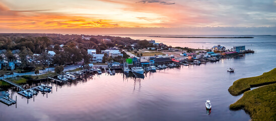 Southport North Carolina Seaport view © Larry Gibson