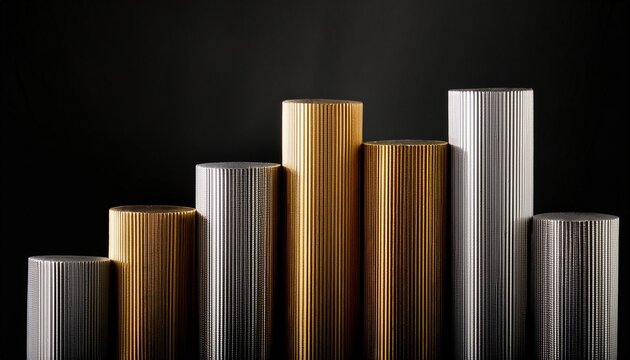 graph on black background