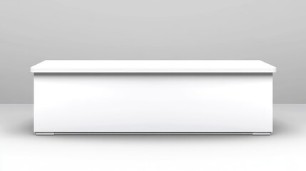 White Portable Exhibition Counter.