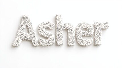 Personalized postcard perfect for decor created in Beaded Lettering.