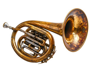Obraz premium a close-up of a brass instrument. 