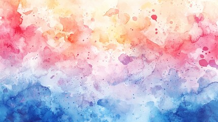 Obraz premium Abstract Watercolor Background - Blending Colors and Splashes, watercolor, background, abstract