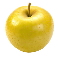 A single, yellow apple