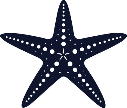 recommend clip art: starfish silhouette vector illustration .