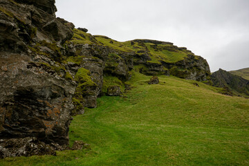 Iceland cave house and dragin wood ladder