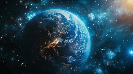 Orbiting the Planet Elysium in Stunning Close up Imagery of Earth from Space