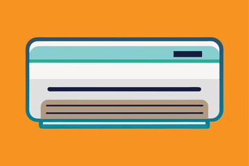 Fototapeta premium Air Conditioner vector art illustration 