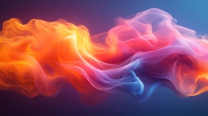 Fototapeta premium Abstract colorful smoke background flowing in the air