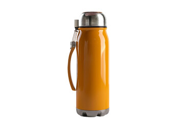 Eco-friendly thermos bottle with a BPA-free construction and a sustainable design isolated on transparent background