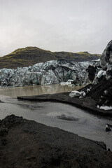 Iceland Glacier Sólheimajökulll summer