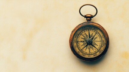 A vintage compass resting on a textured background, symbolizing navigation and exploration.