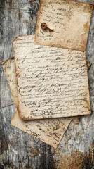 Vintage postcards with hand written notes evoke nostalgia and history