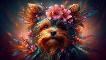 Naklejka premium Yorkshire Terrier
