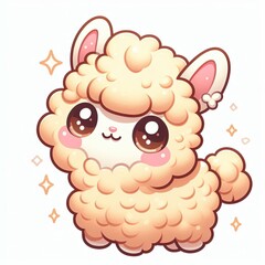 Adorable Big-Eyed Llama Joy