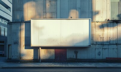 Obraz premium blank billboard by the building