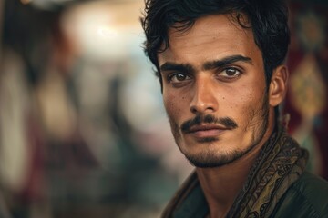 Confident indian portrait highlighting cultural depth and intrigue AI