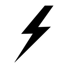 flash lightning bolt icon. Electric power symbol. Power energy sign, vector illustration 