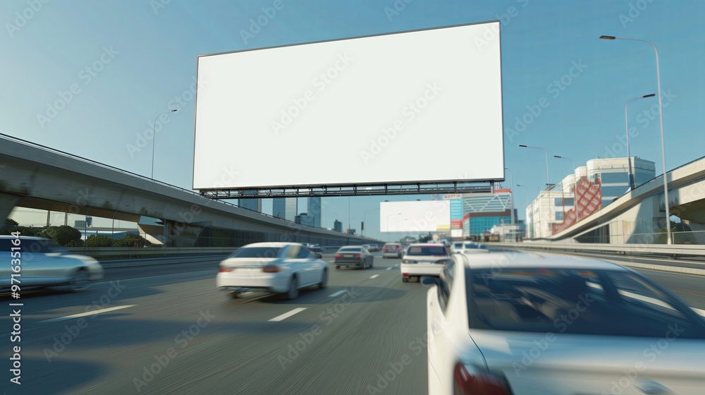 Poster Urban Billboard: A Blank Canvas for Your Message