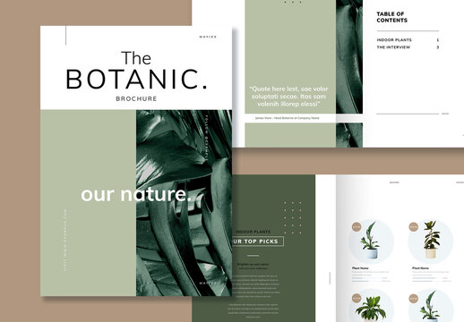 Modern and Clean Botanical Brochure