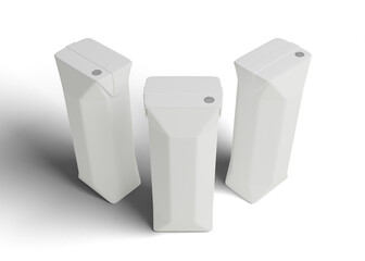 juice milk packaging box mockup