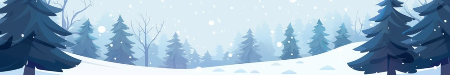 Fototapeta premium winter forest.