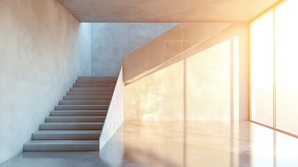 Stairway within a modern apartment