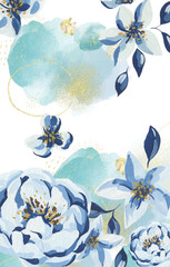 flower natural cute beautiful background blue