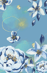 flower natural cute beautiful background blue