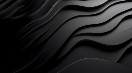 Fototapeta premium 3d Abstract modern futuristic black minimalistic background, splash screen. AI generation
