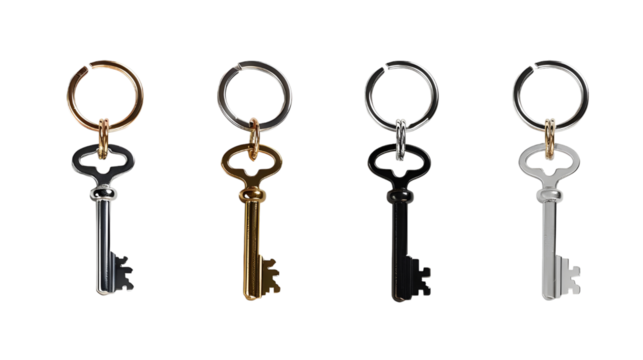 transparent background with isolated keys