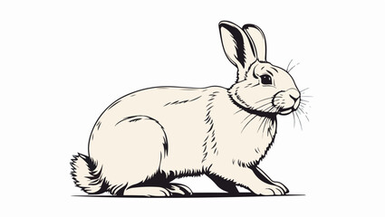 Obraz premium Cute Rabbit Vector Illustration