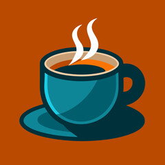 Obraz premium coffee/tea vector, warm drink