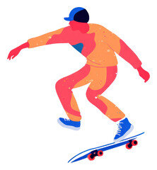 Fototapeta premium PNG Skateboarder skateboard snowboarding skateboarder.