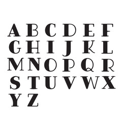 Capital letters of the alphabet. Stencil graffiti font. Vector typography is done with a bold brush. Capital letters in black ink with the possibility of changing the color and size.
