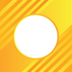 Abstract yellow circles geometric shape background with halftone line decoration. Modern simple overlap circle shape creative design with shadow.