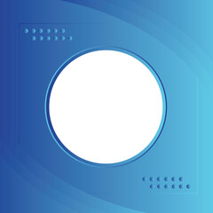 Blue Gradient background White circle in center Design for background, banner, website template, social media, poster, sale banner and more
