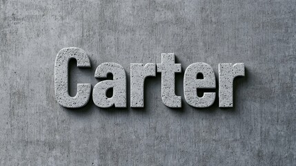 Fototapeta premium Concrete personalized name postcard perfect for decor.