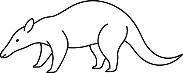 Fototapeta premium Adventures of the Hungry Anteater in Vector Art